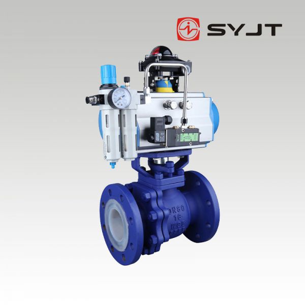 SYQ641F46气动衬氟球阀